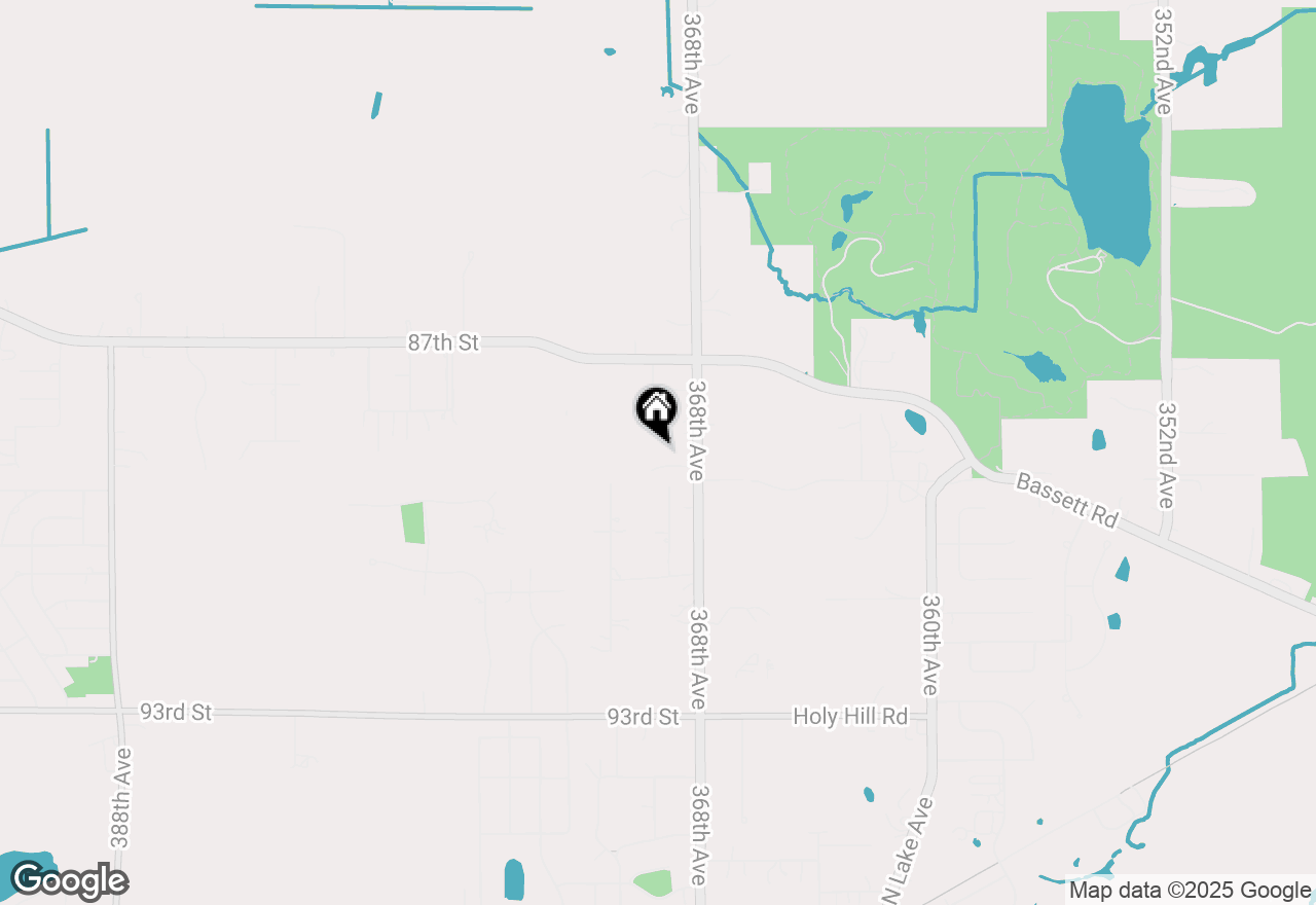 Map of 8890 368th Ave, Burlington, WI 53105