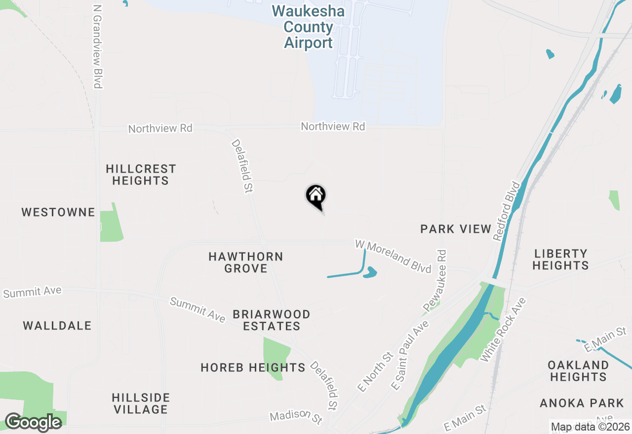 Map of 1400 Gabriel Dr #5, Waukesha, WI 53188