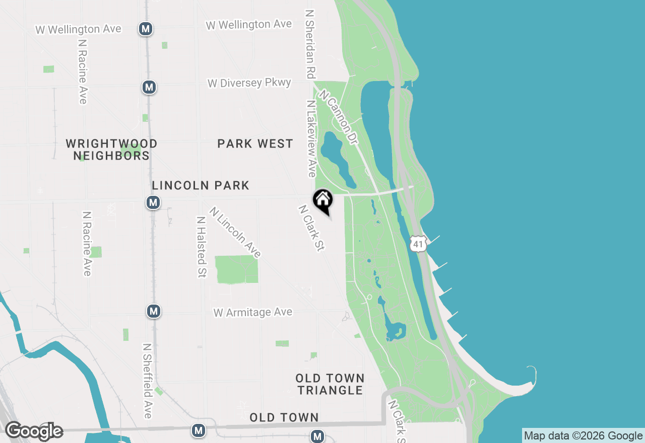 Map of 2300 N Commonwealth Avenue #7H, Chicago, IL 60614