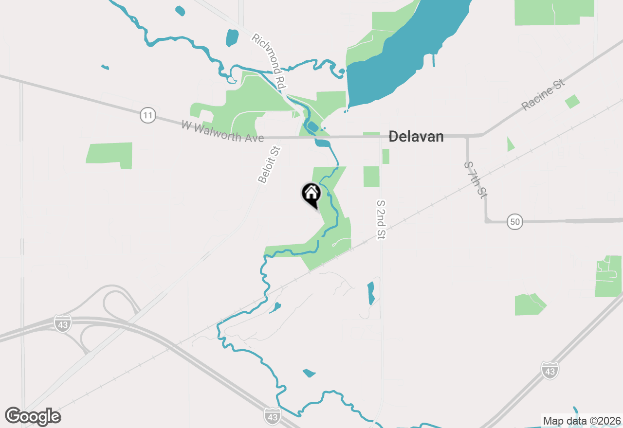 Map of 357 Spring Ln, Delavan, WI 53115