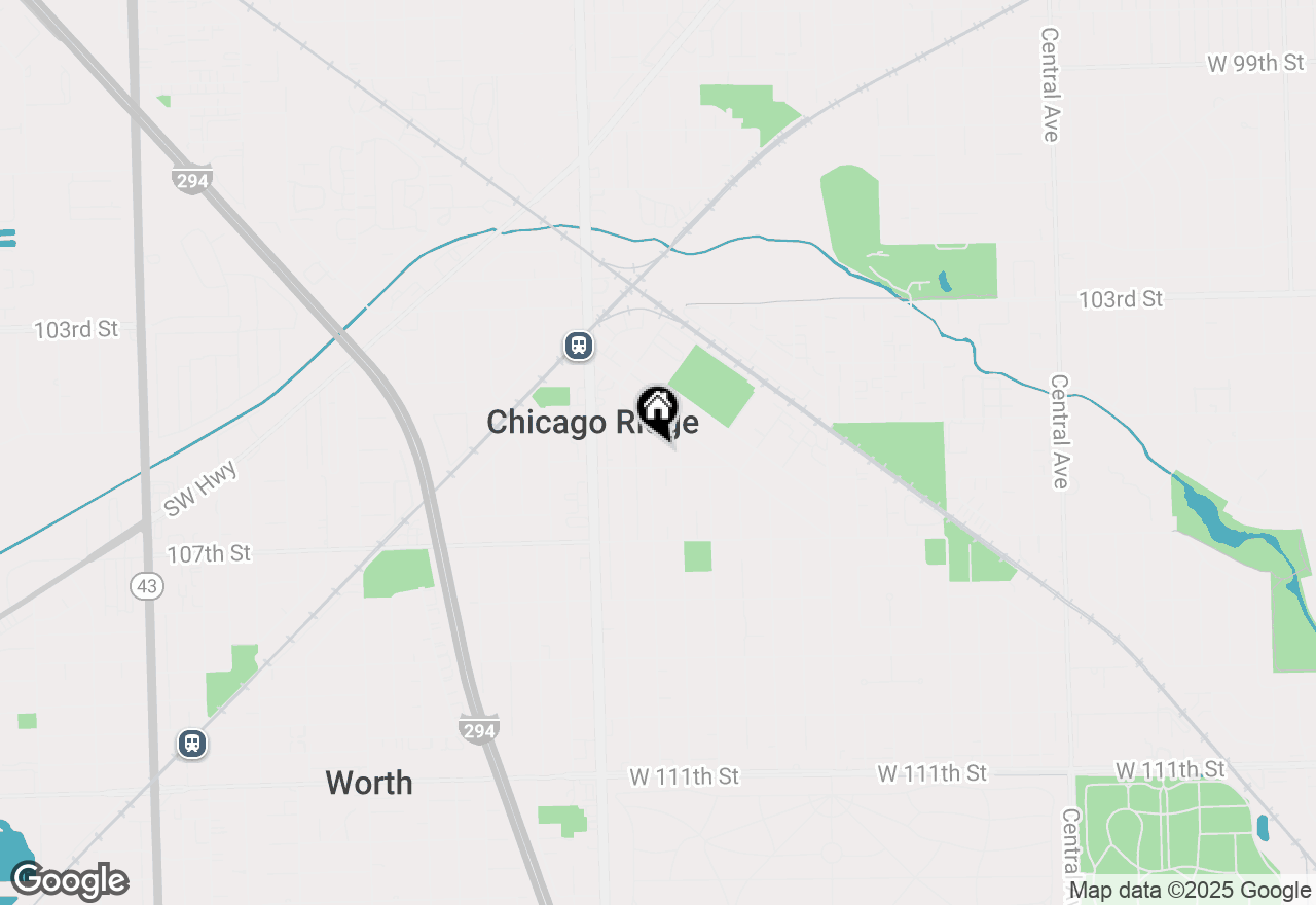 Map of 10547 Princess Avenue, Chicago Ridge, IL 60415