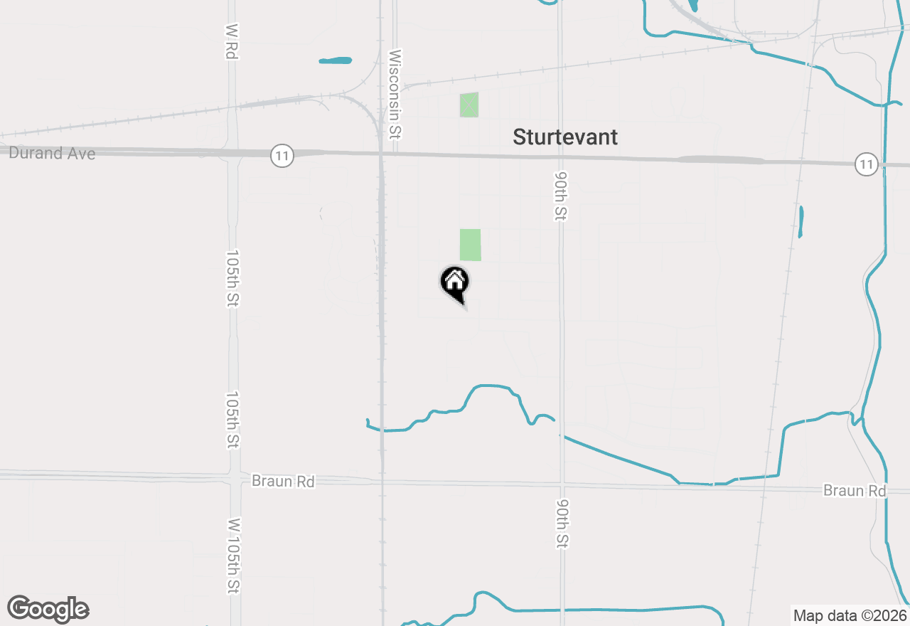 Map of 9500 Broadway Dr, Sturtevant, WI 53177