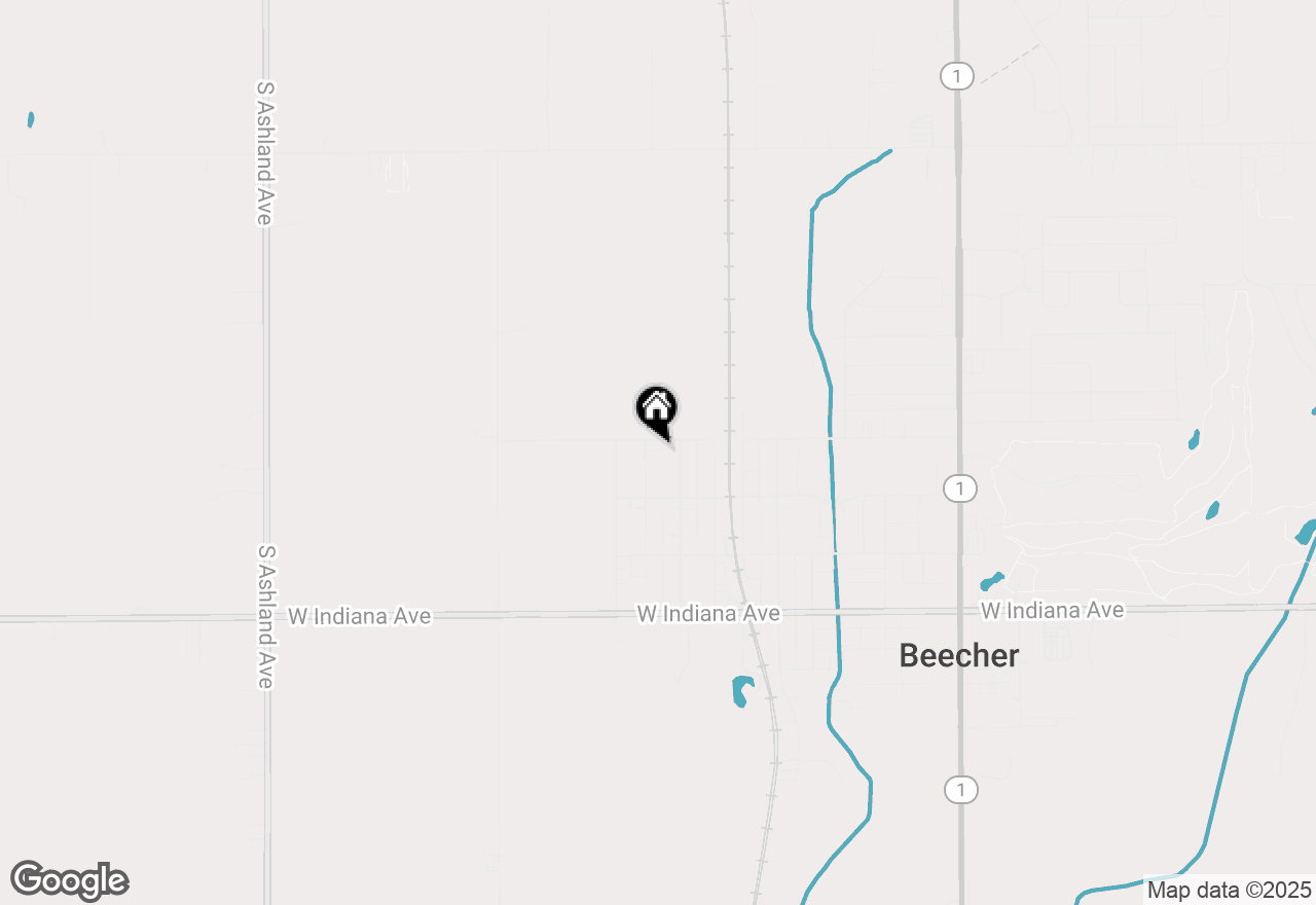 Map of 741 Dunbar Street, Beecher, IL 60401