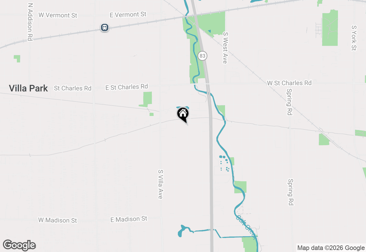 Map of 529 E Park Boulevard, Villa Park, IL 60181