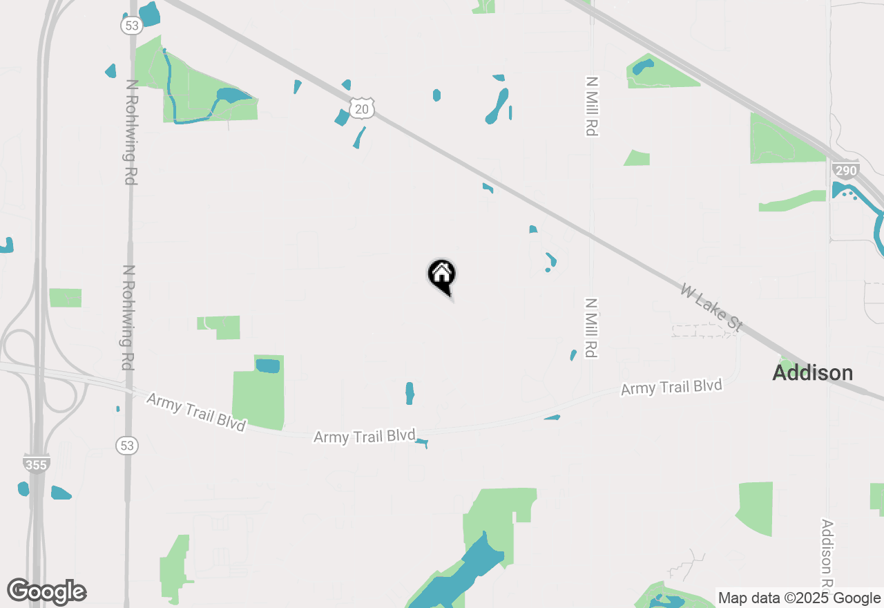 Map of 449 N Wesley Drive, Addison, IL 60101