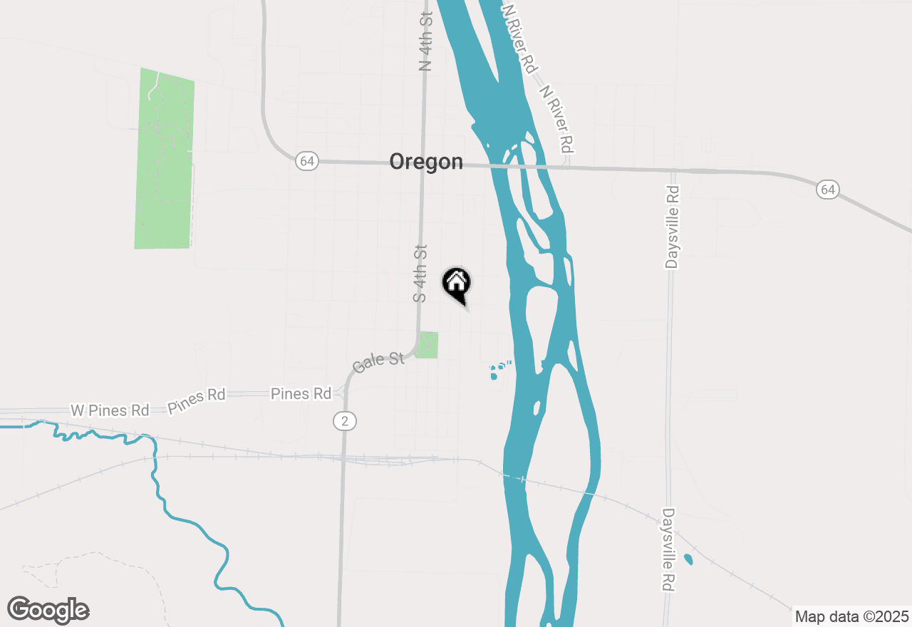 Map of 606 S 2nd Street, Oregon, IL 61061