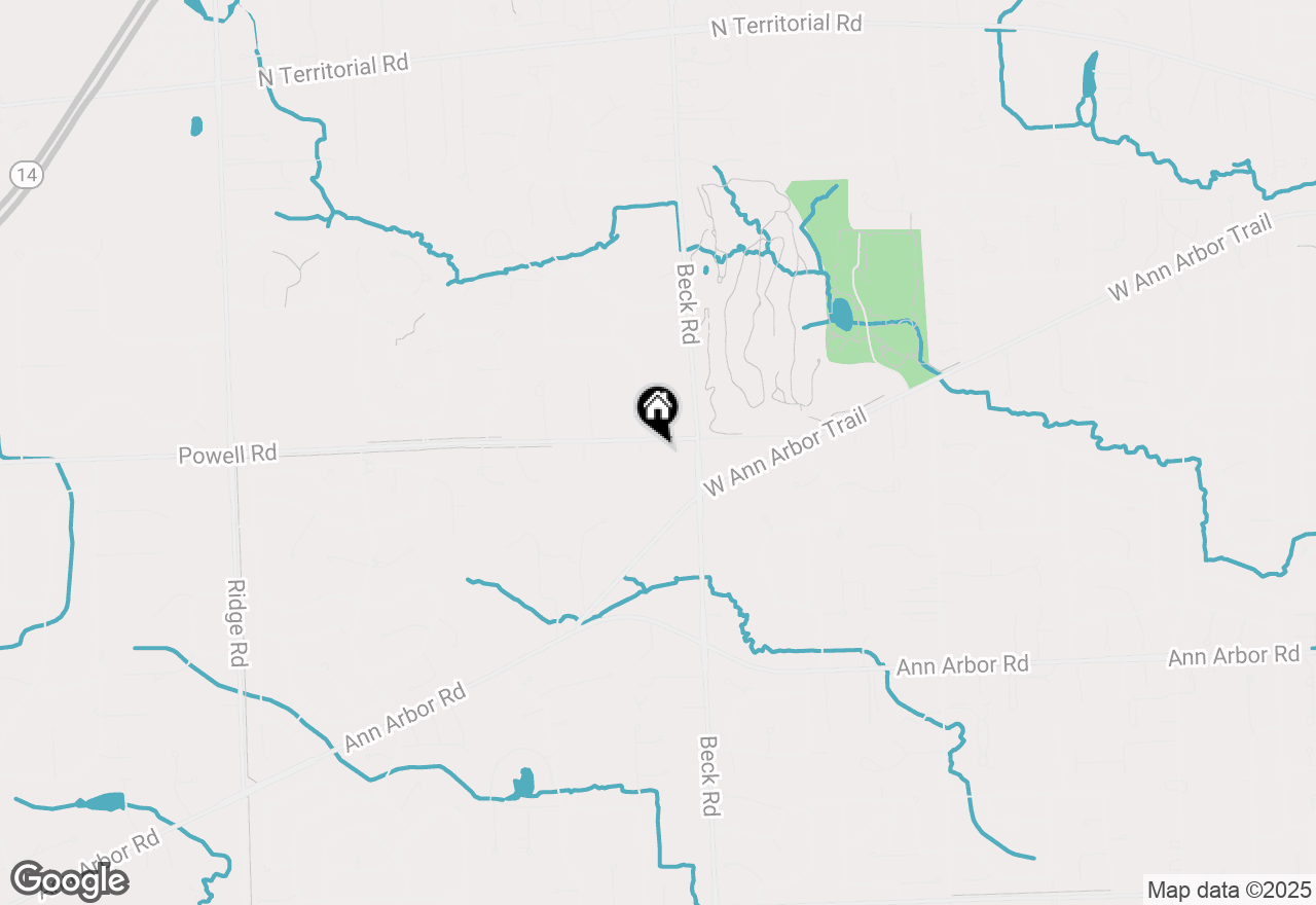 Map of 47605 Powell Road, Plymouth, MI 48170