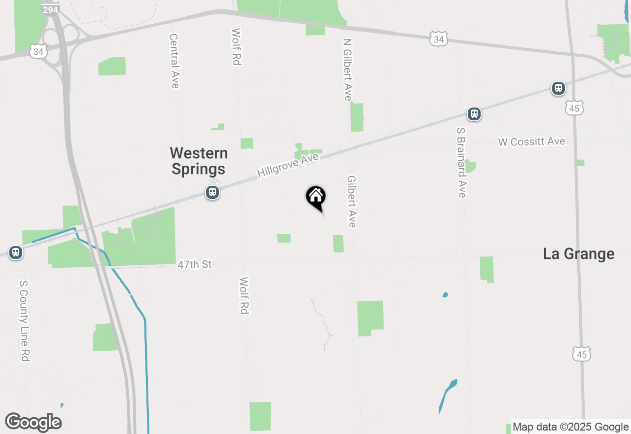 Map of 4537 Clausen Avenue, Western Springs, IL 60558