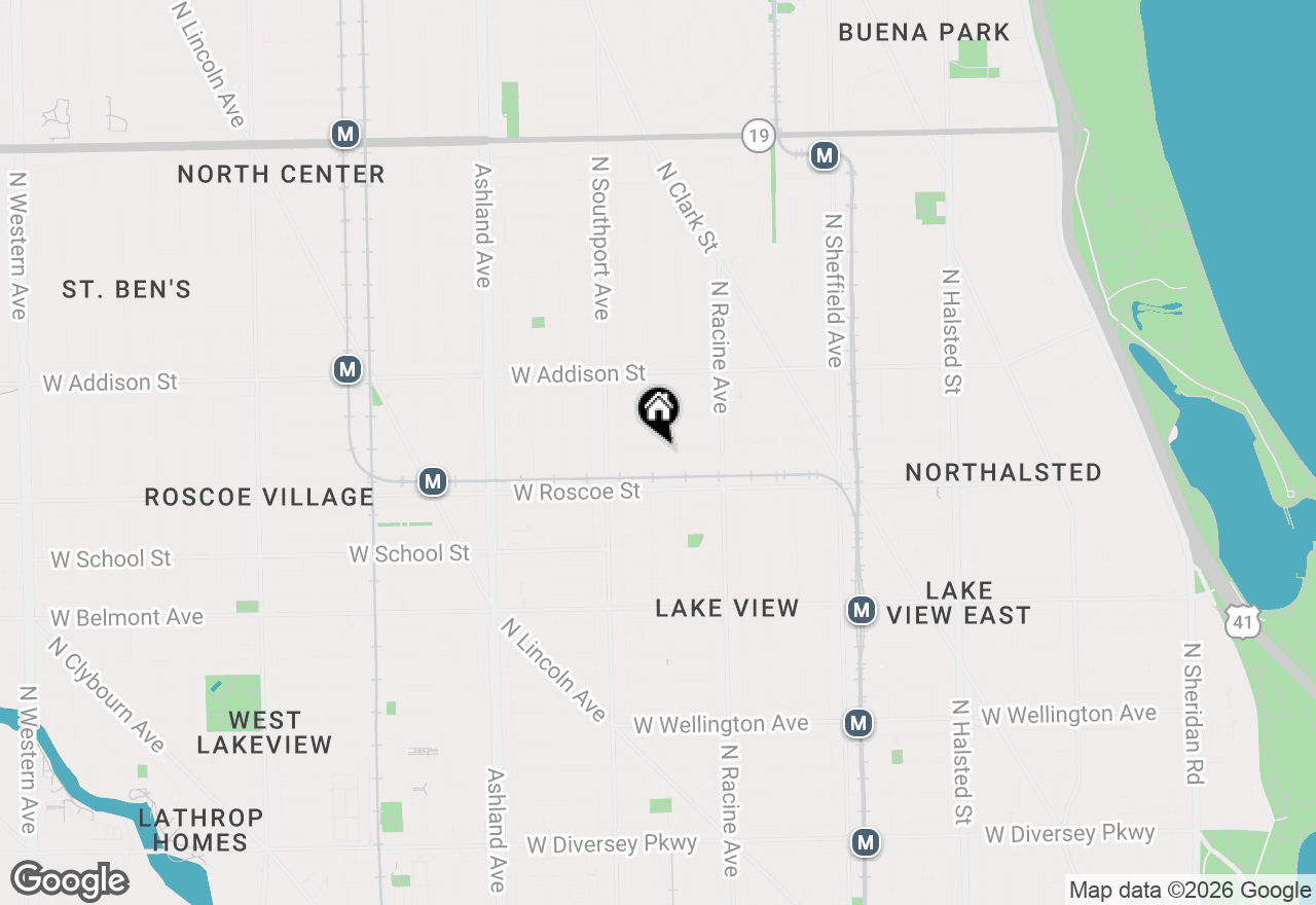 Map of 1302 W Newport Avenue #1, Chicago, IL 60657