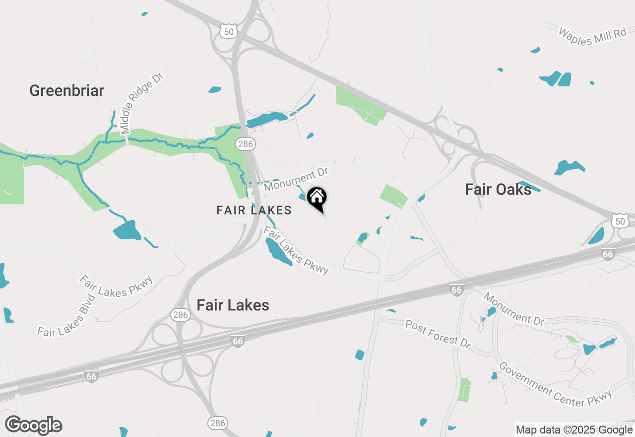 Map of 4320 Thomas Brigade Lane, Fairfax, VA 22033