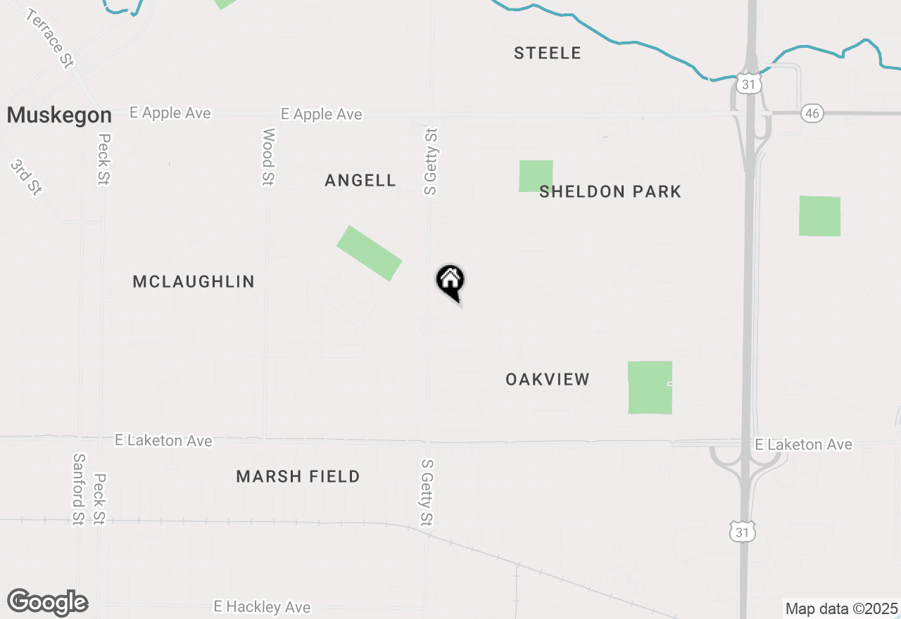 Map of 1476 Kingsley Street, Muskegon, MI 49442