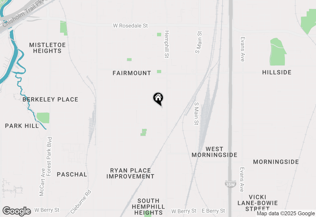 Map of 2105 Lipscomb Street, Fort Worth, TX 76110