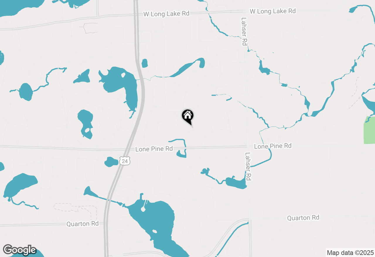 Map of 4889 Ardmore Drive, Bloomfield Hills, MI 48302