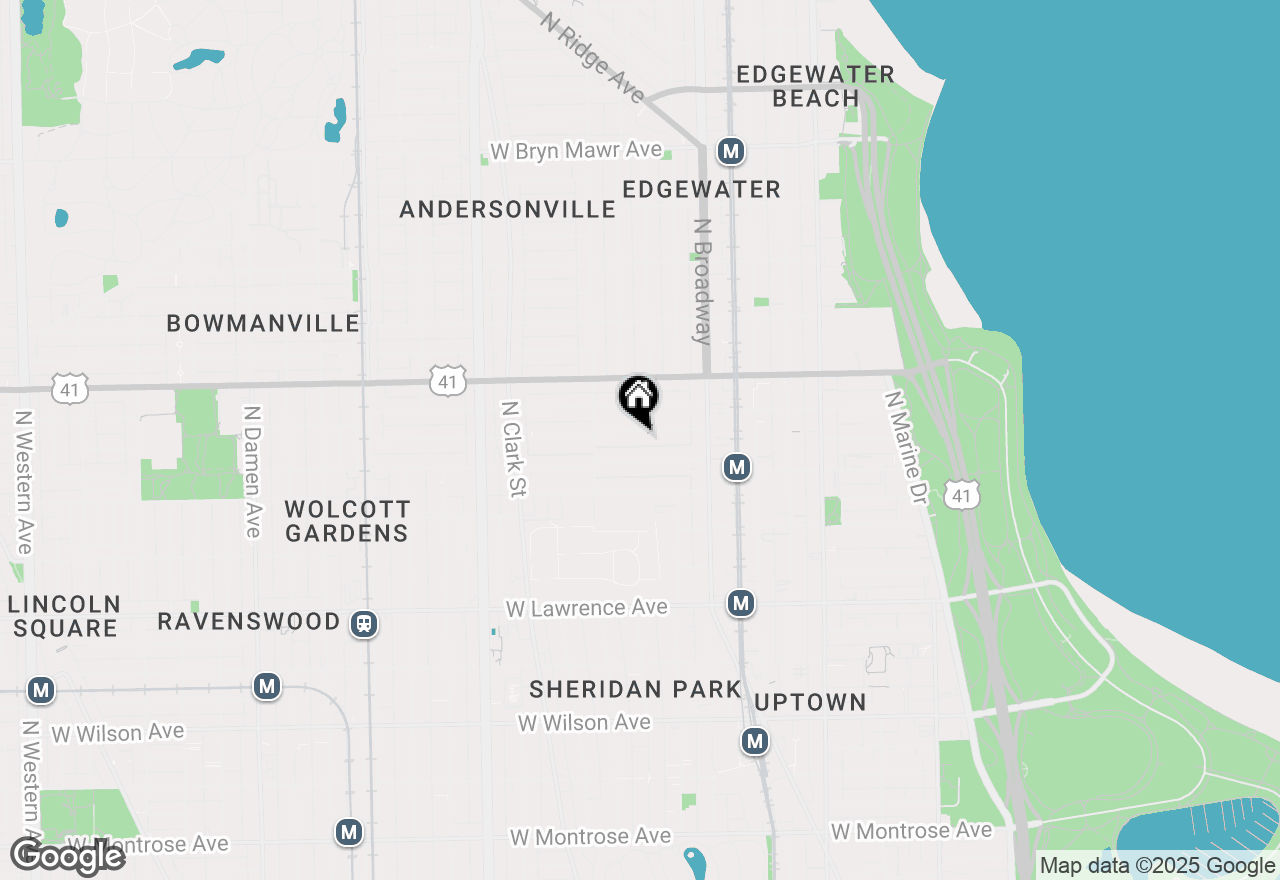 Map of 1313 W Carmen Avenue #1N, Chicago, IL 60640