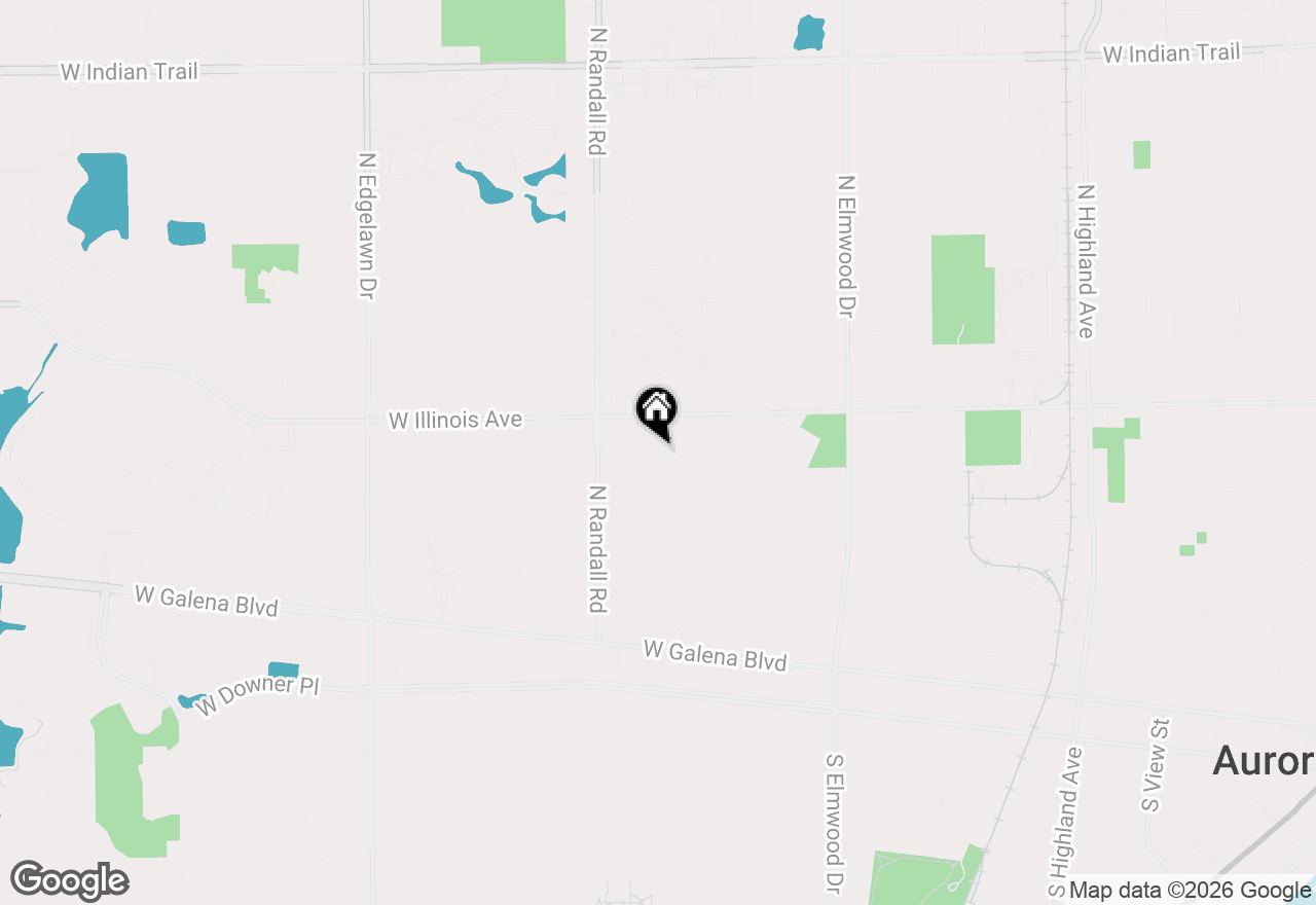 Map of 616 Seneca Drive, Aurora, IL 60506