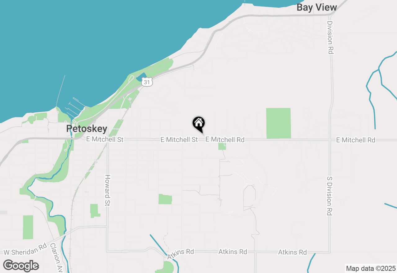Map of 1117 E Mitchell Street, Petoskey, MI 49770