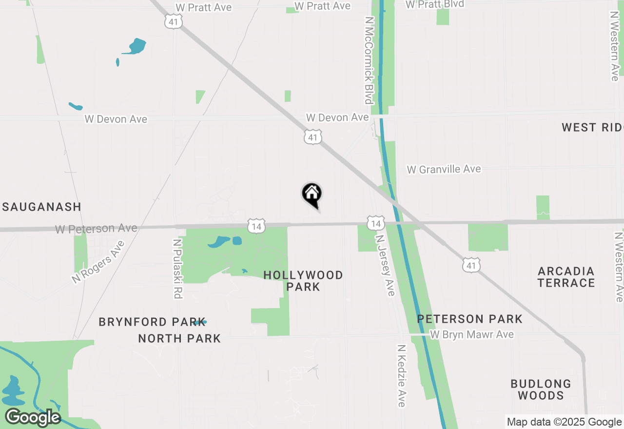 Map of 6022 N Saint Louis Avenue, Chicago, IL 60659