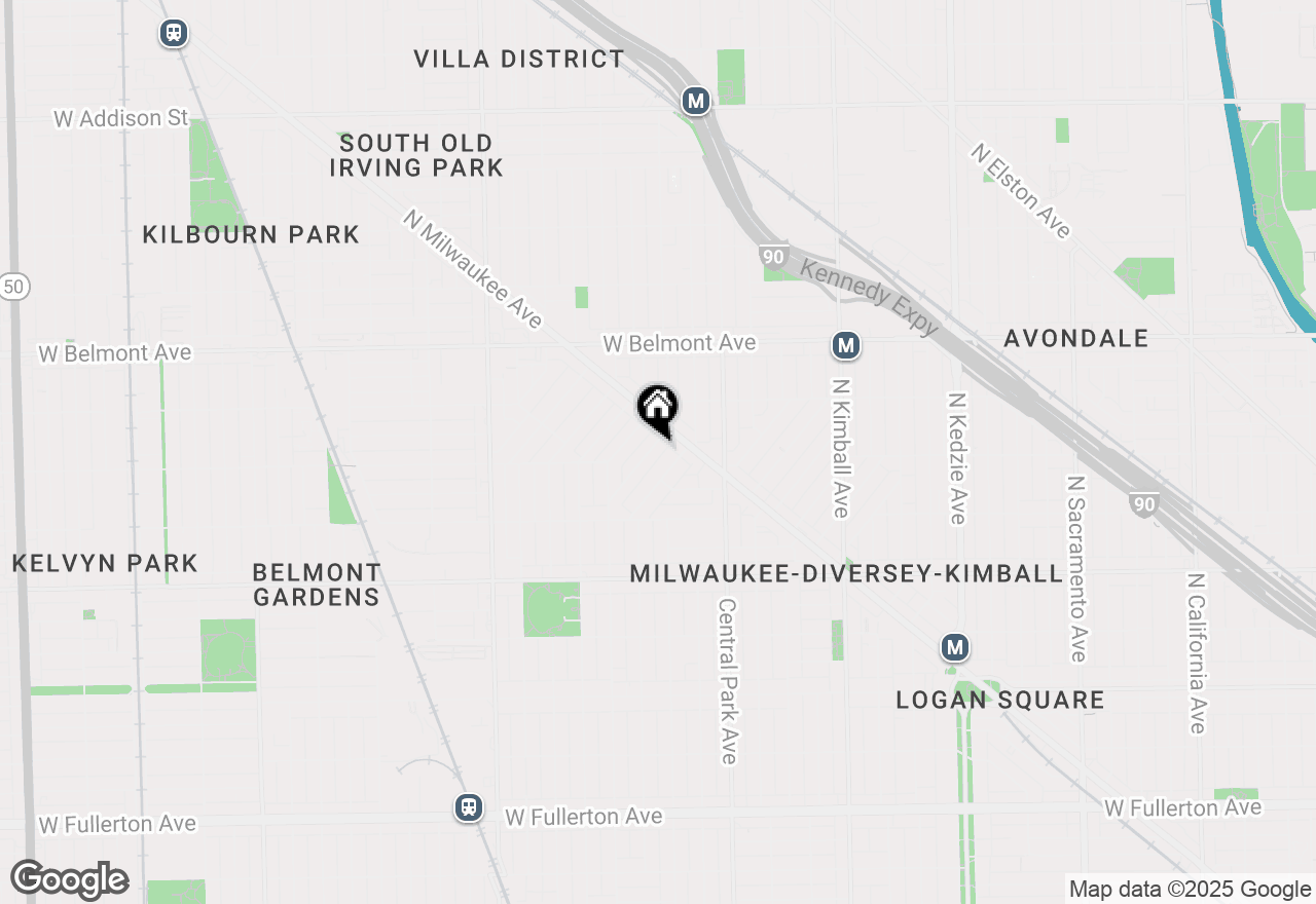 Map of 2977 N Lawndale Avenue #G, Chicago, IL 60618