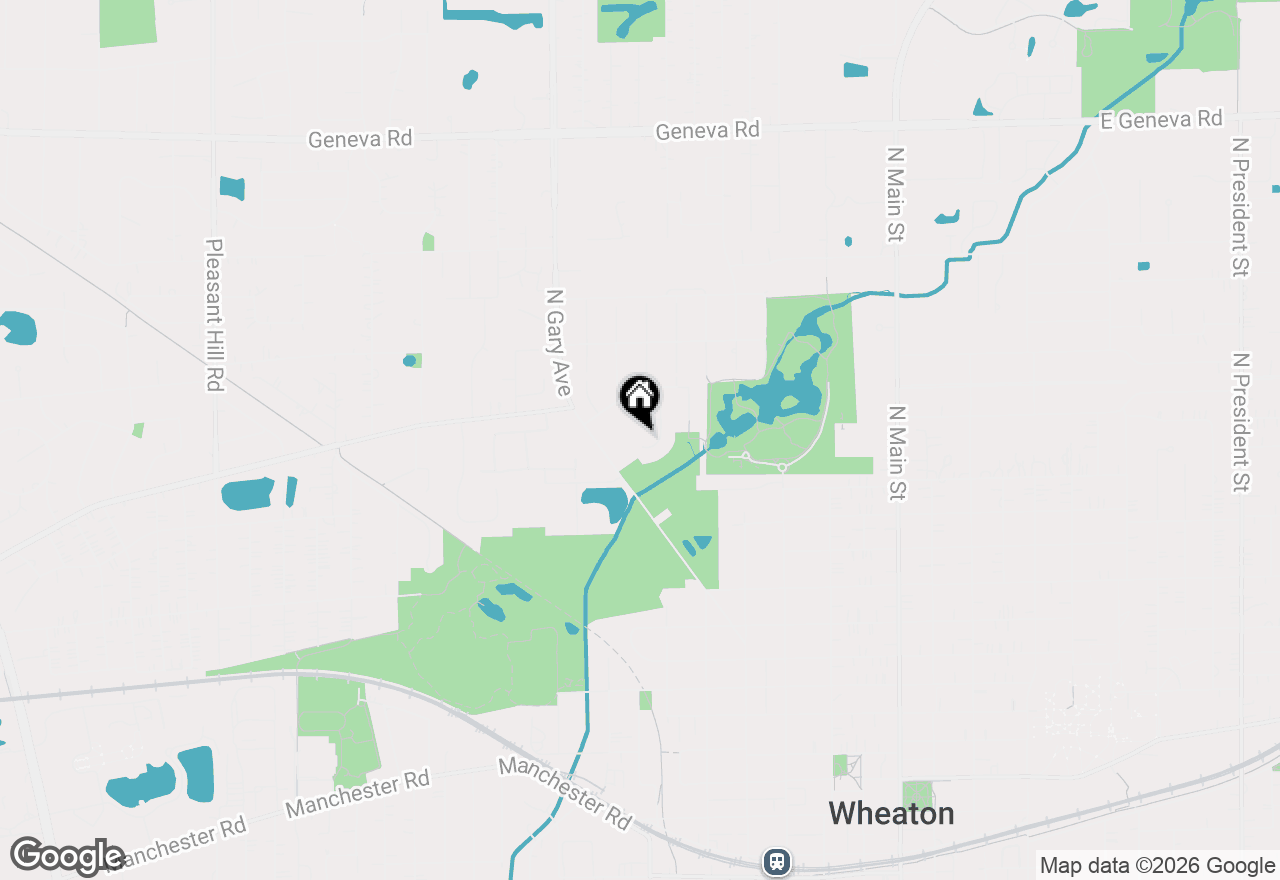 Map of 1310 N Carlton Avenue, Wheaton, IL 60187