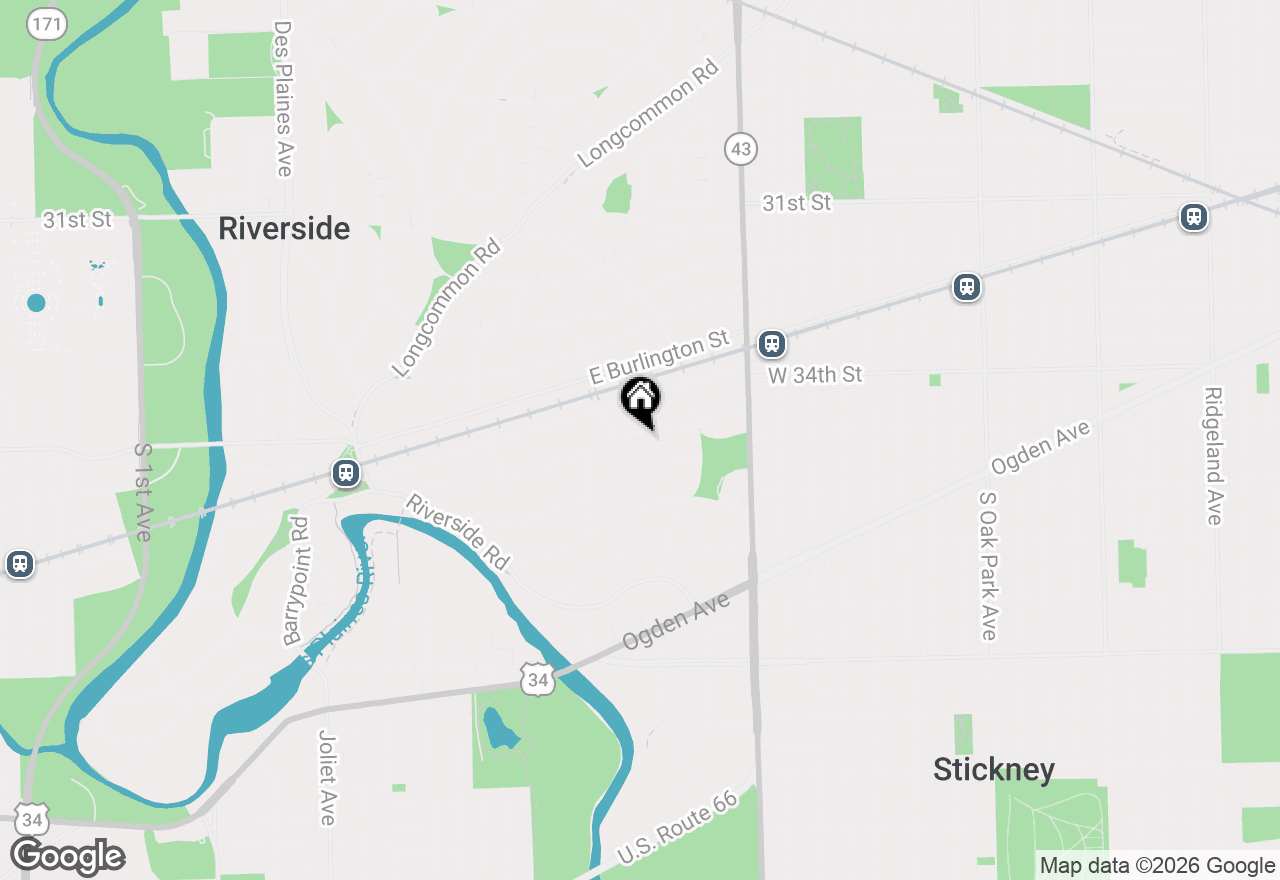 Map of 267 Lawton Road, Riverside, IL 60546
