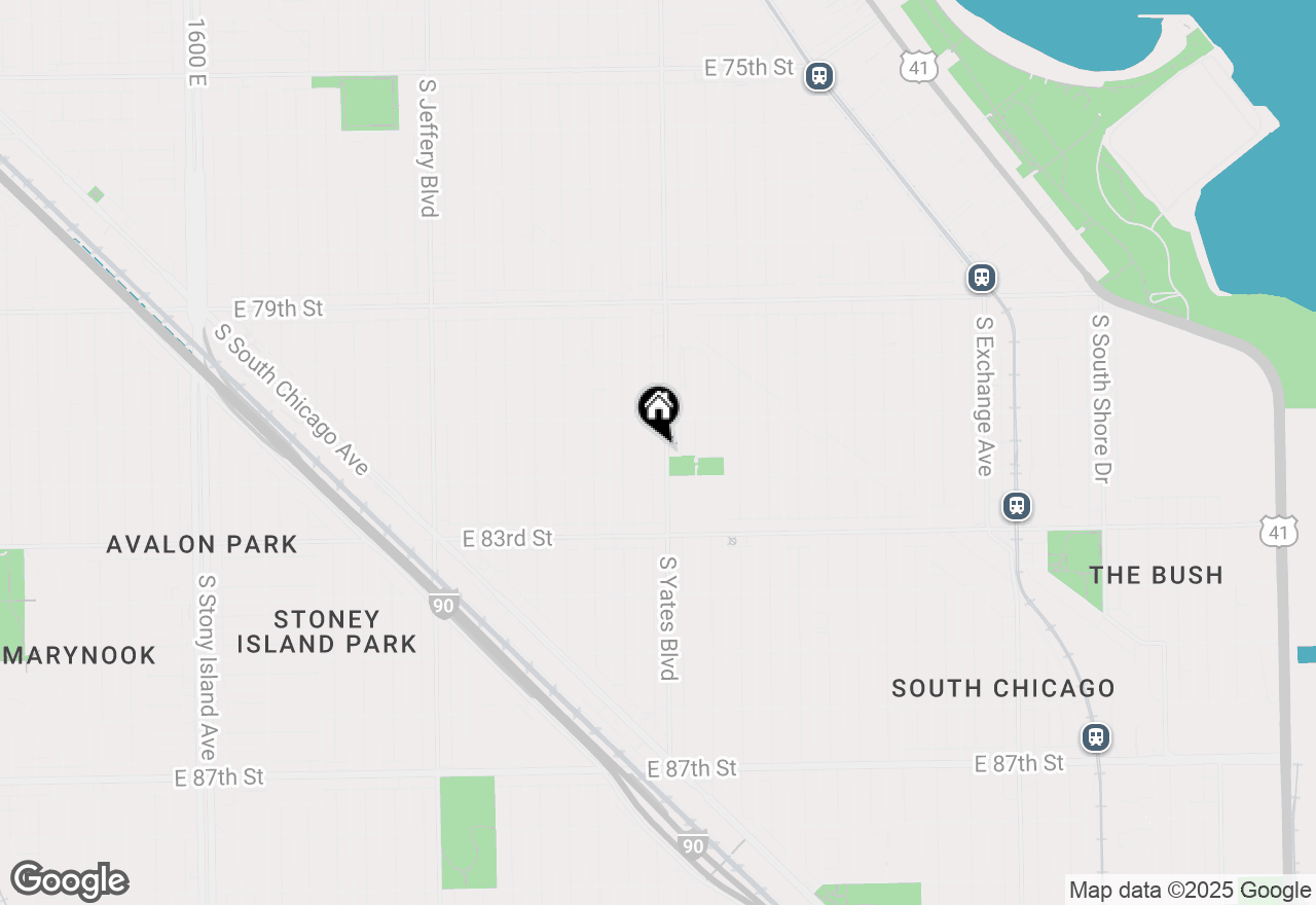 Map of 8134 S Yates Boulevard, Chicago, IL 60617