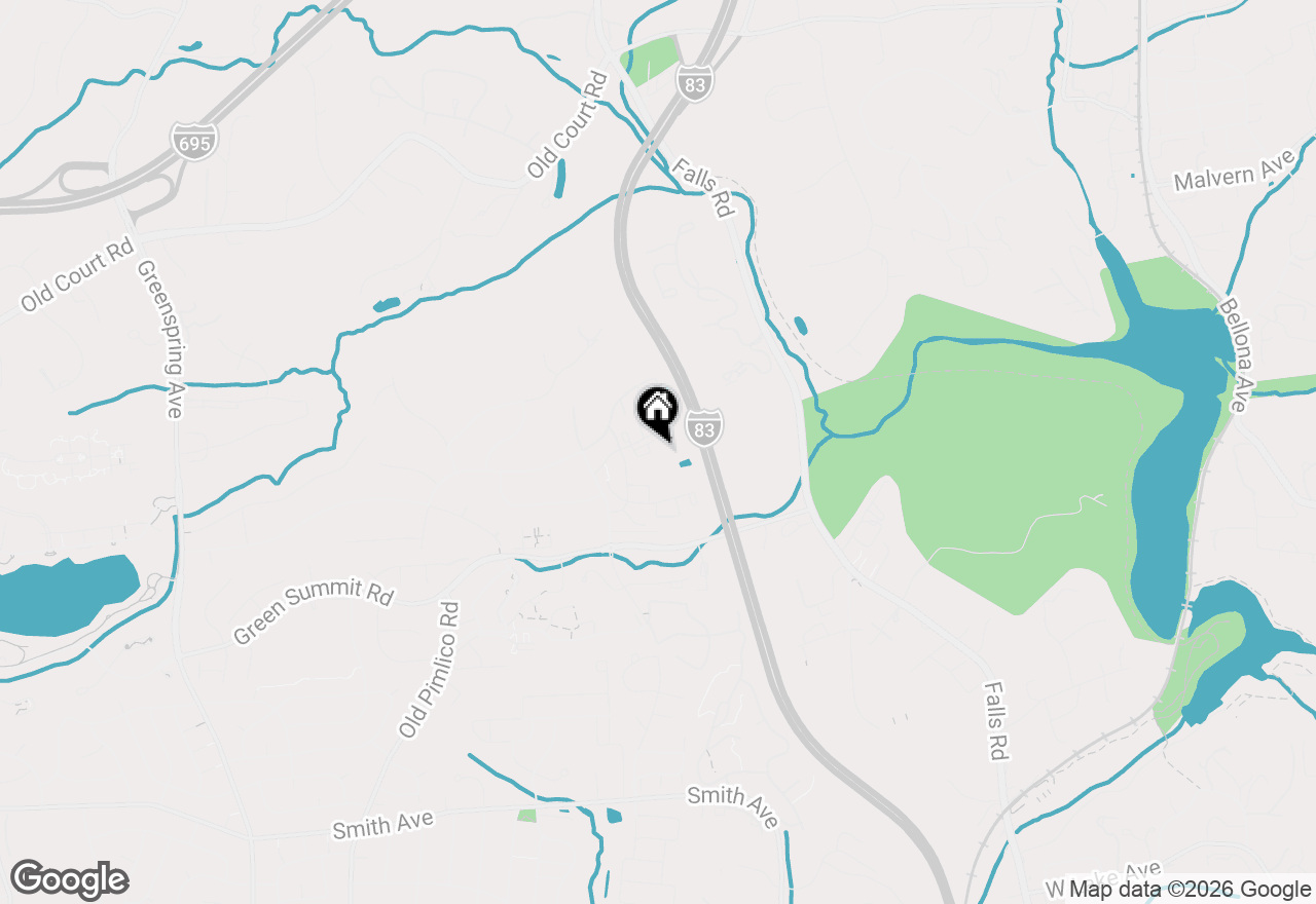 Map of 13 Suntop Court #T-2, Baltimore, MD 21209