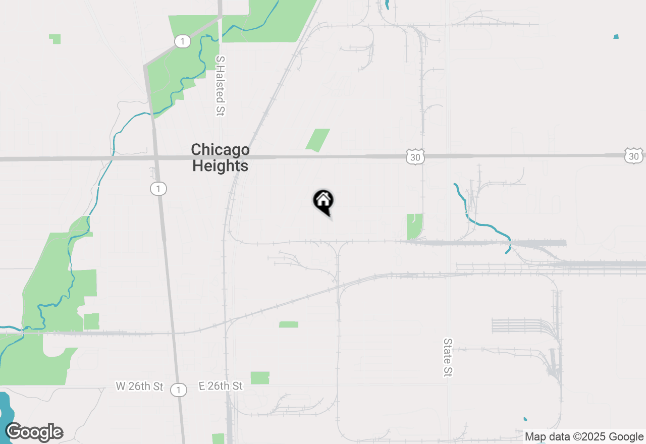 Map of 1613 Hanover Street, Chicago Heights, IL 60411