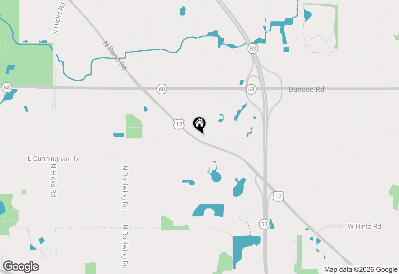 Map of 1303 N Baldwin Court #B3, Palatine, IL 60074
