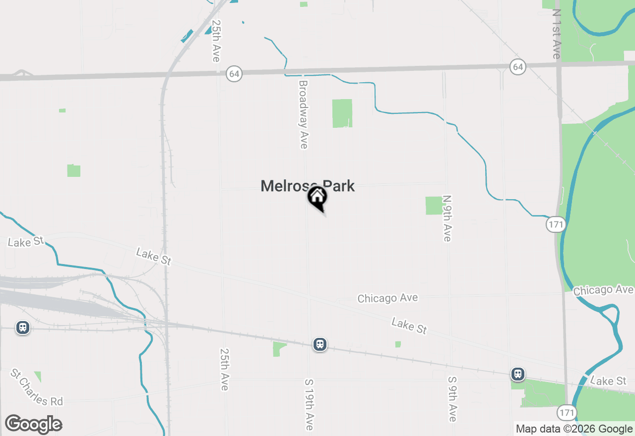 Map of 1218 N 18th Avenue, Melrose Park, IL 60160