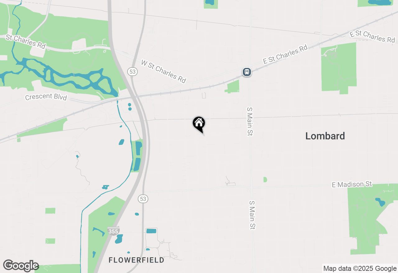 Map of 347 S Brewster Avenue, Lombard, IL 60148