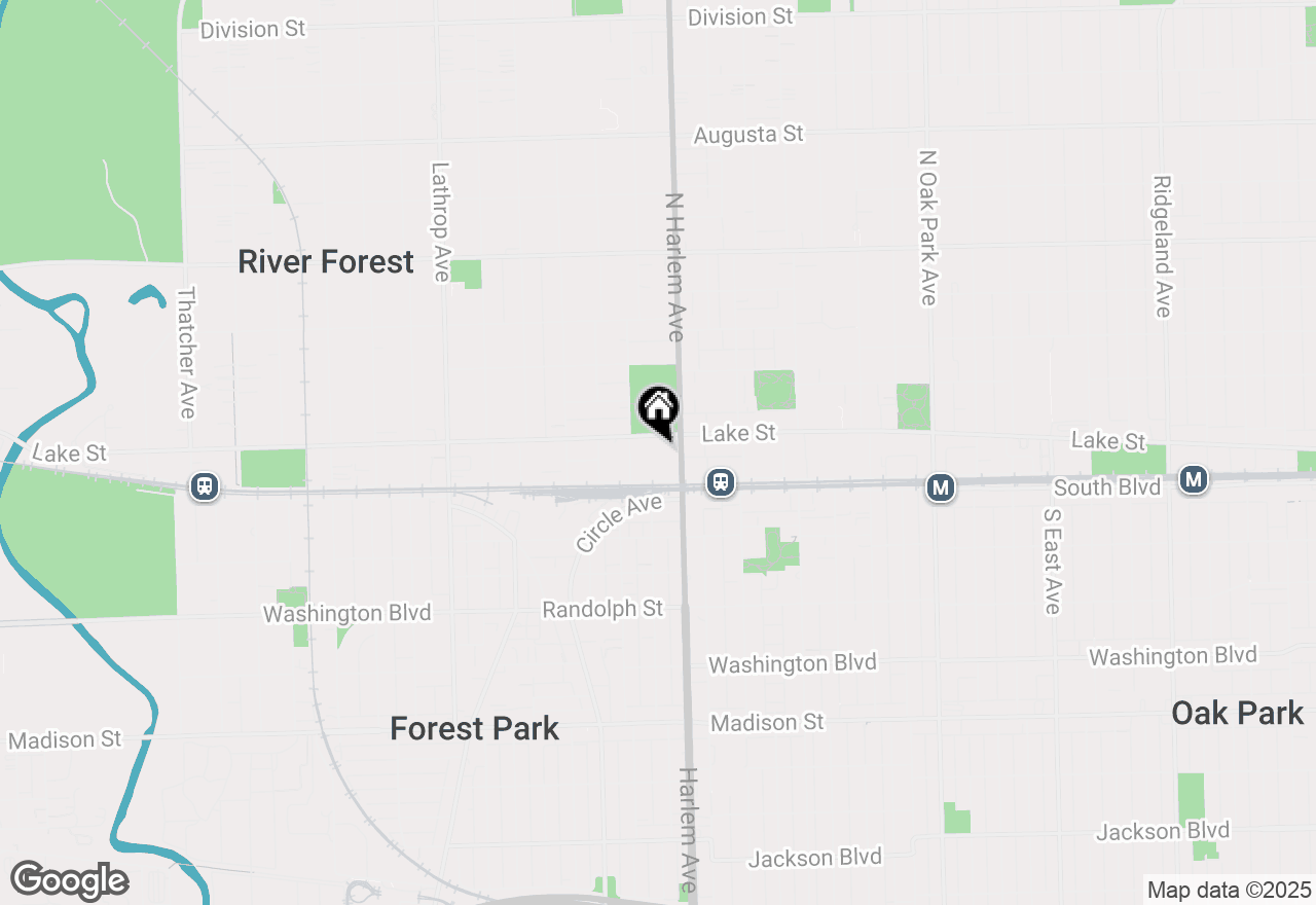 Map of (Address confidential), Oak Park, Illinois 60301