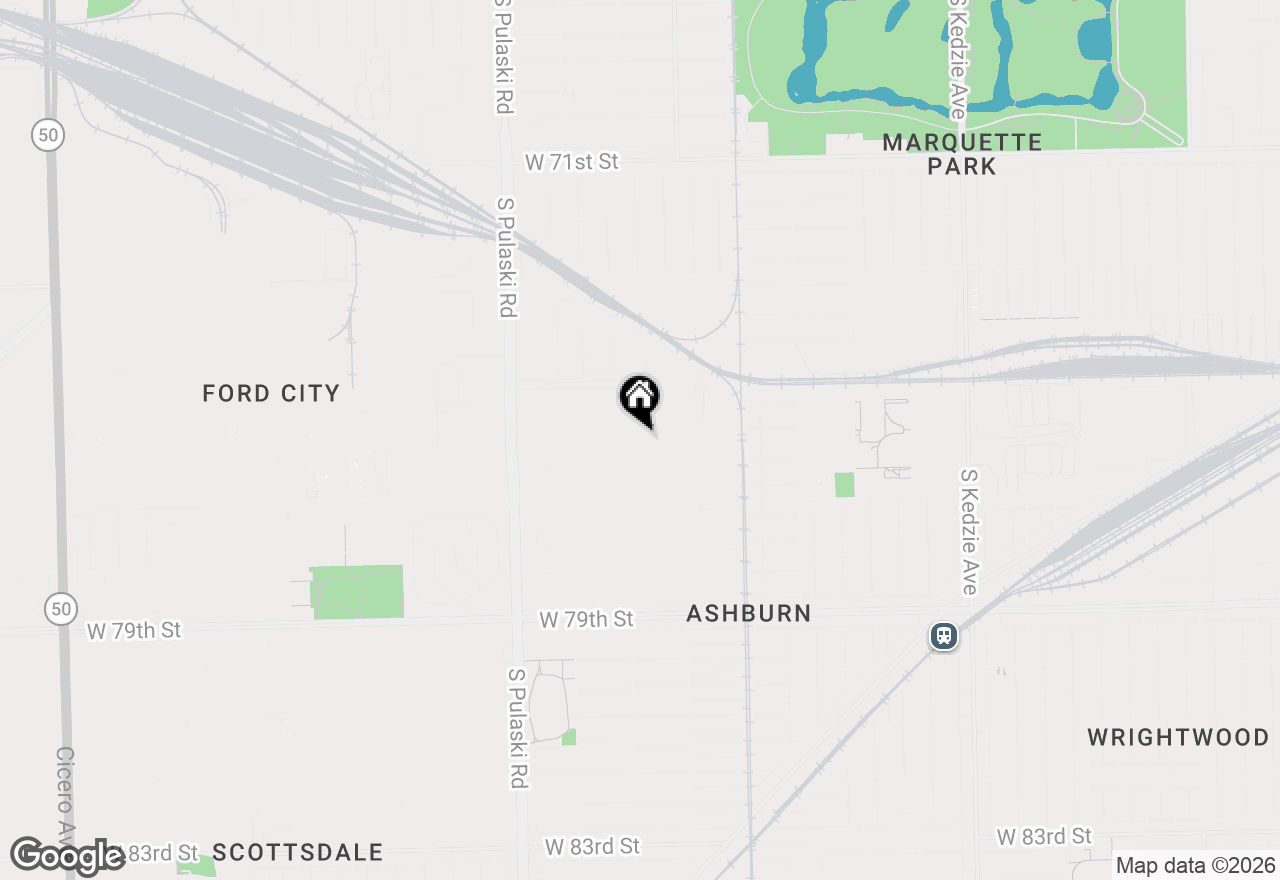 Map of 3754 W 76th Street, Chicago, IL 60652