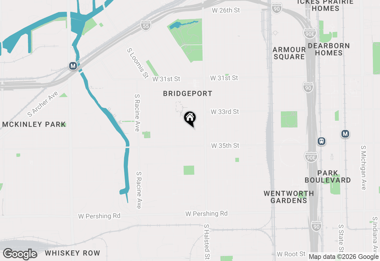 Map of 3409 S Lituanica Avenue, Chicago, IL 60608