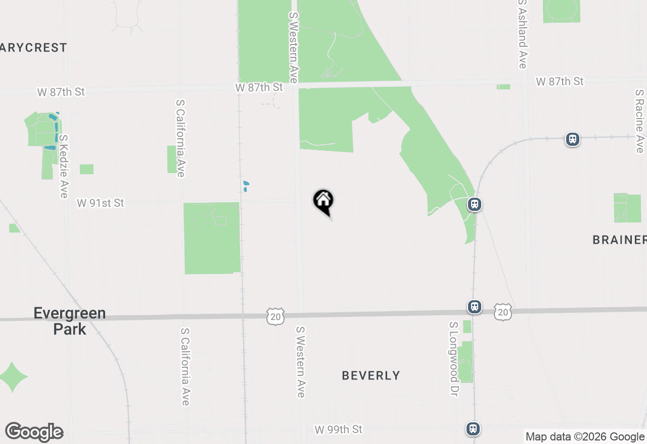 Map of 9146 S Oakley Avenue, Chicago, IL 60643