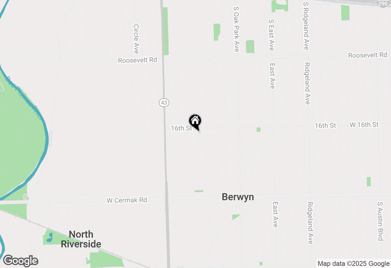 Map of 1615 Wenonah Avenue, Berwyn, IL 60402