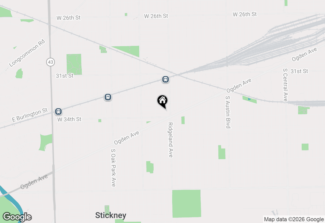 Map of 6424 Sinclair Avenue, Berwyn, IL 60402