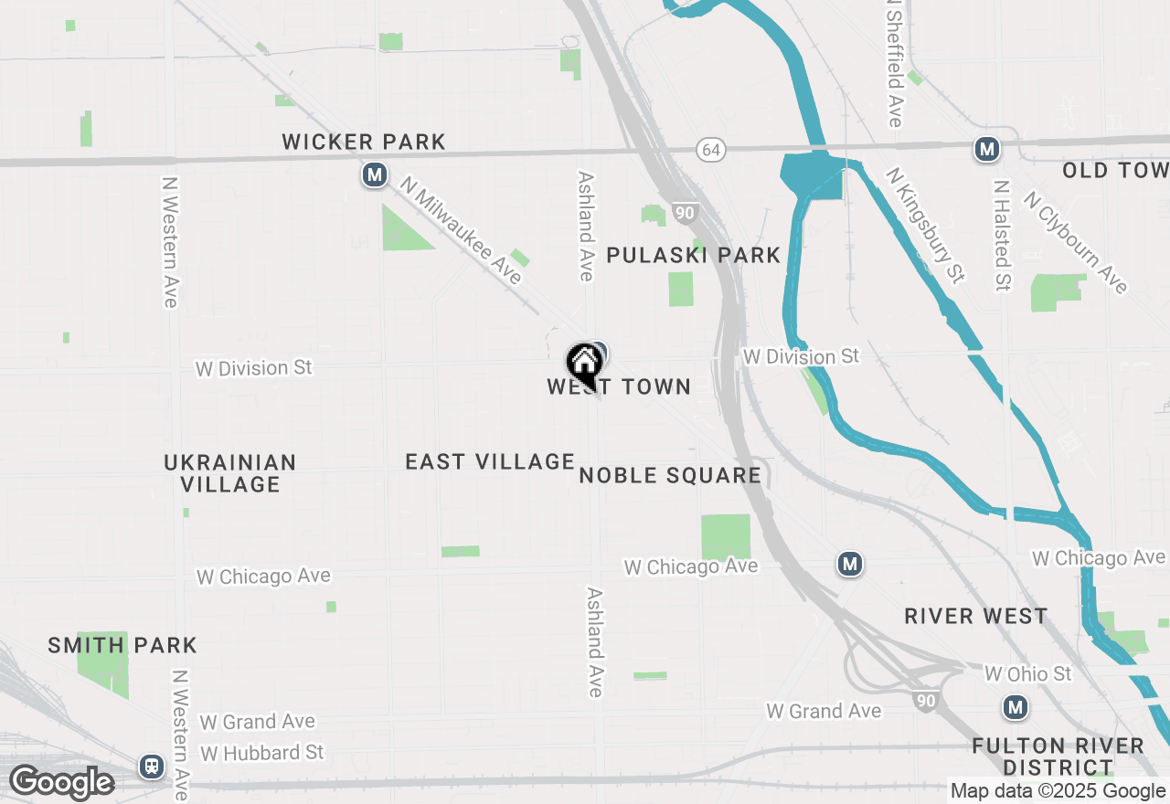 Map of 1110 N Ashland Avenue, Chicago, IL 60622
