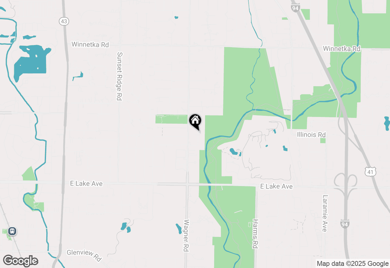 Map of 1702 Del Ogier Drive, Glenview, IL 60025