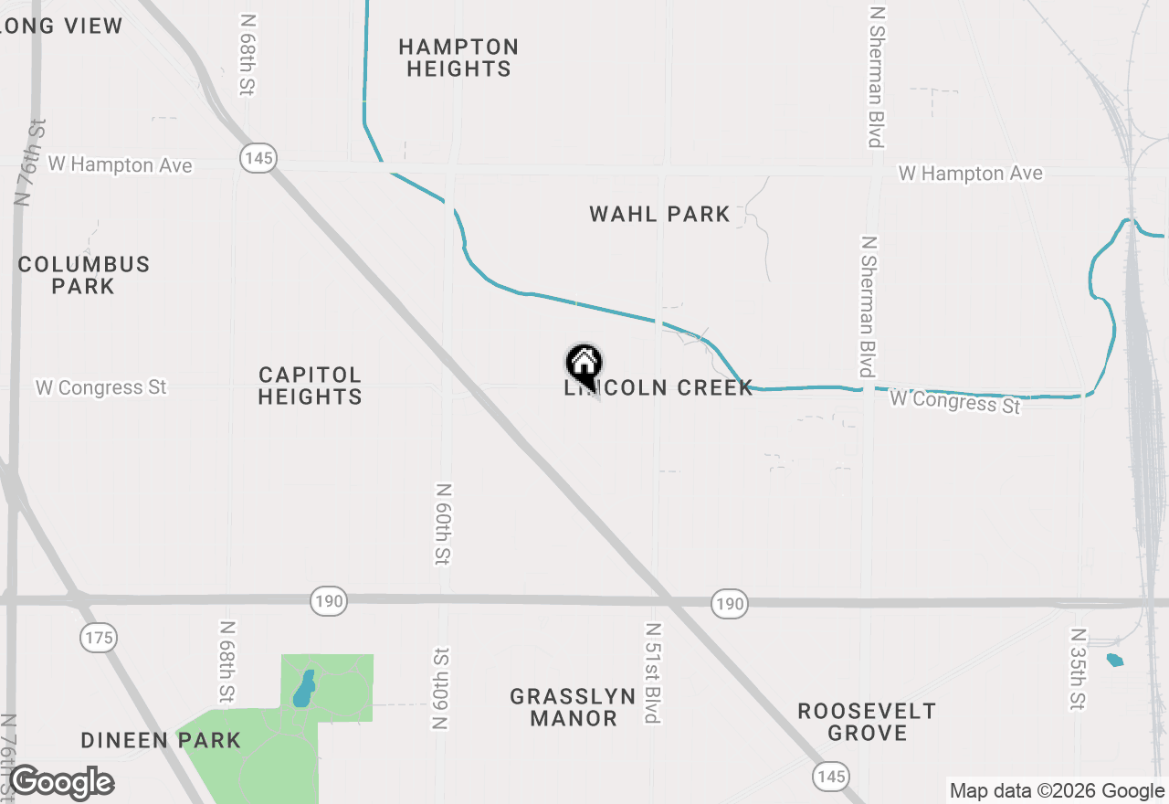 Map of 4360 N 54th St, Milwaukee, WI 53216