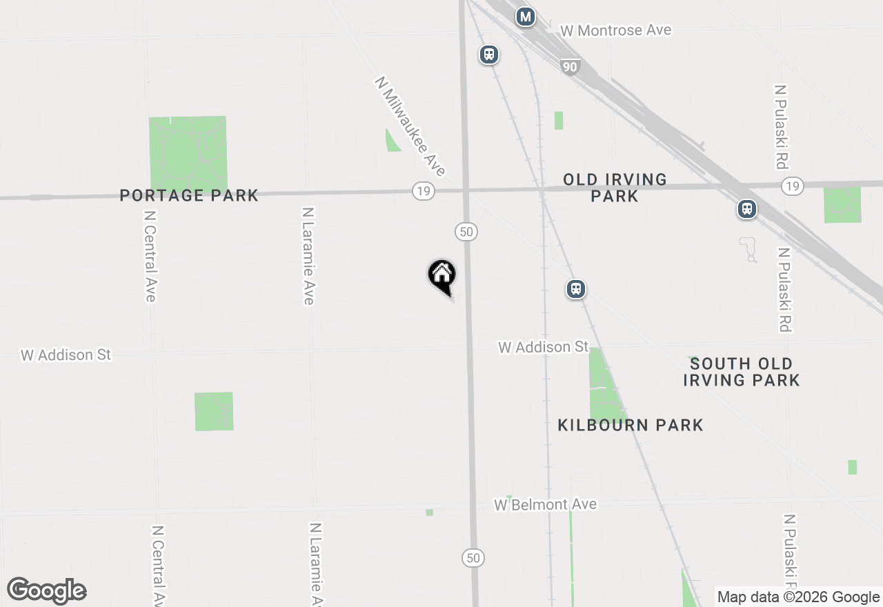 Map of 4840 W Waveland Avenue, Chicago, IL 60641