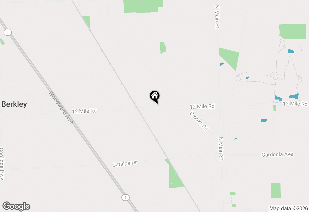 Map of 1012 W 12 Mile Road, Royal Oak, MI 48073