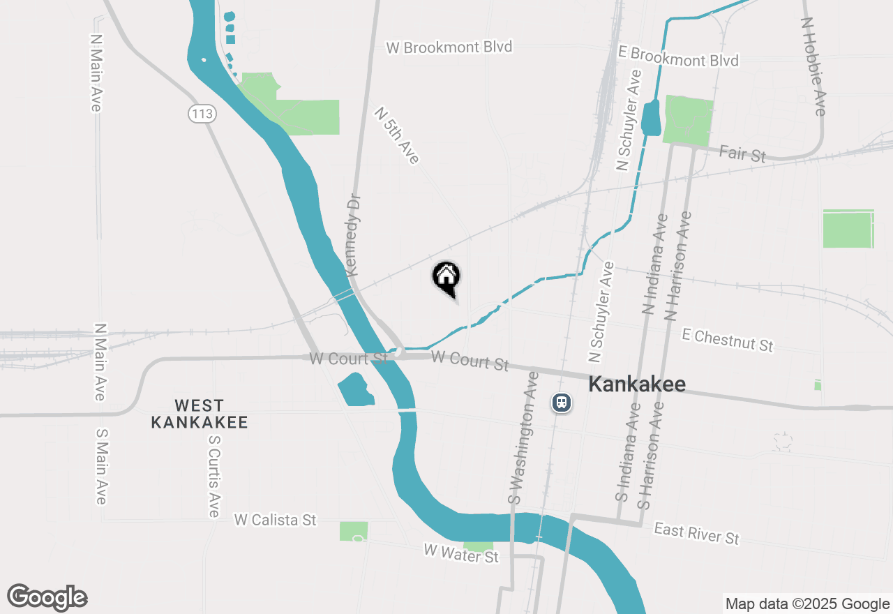 Map of 245 N 6th Avenue, Kankakee, IL 60901