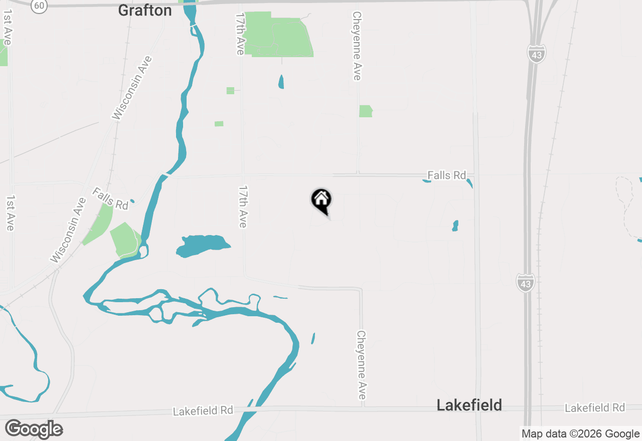 Map of 2046 E Omaha Dr, Grafton, WI 53024