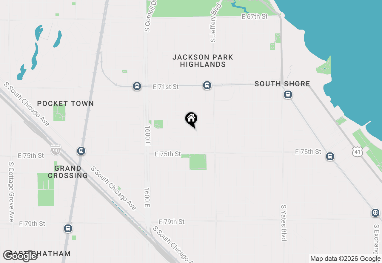 Map of 7342 S Bennett Avenue, Chicago, IL 60649