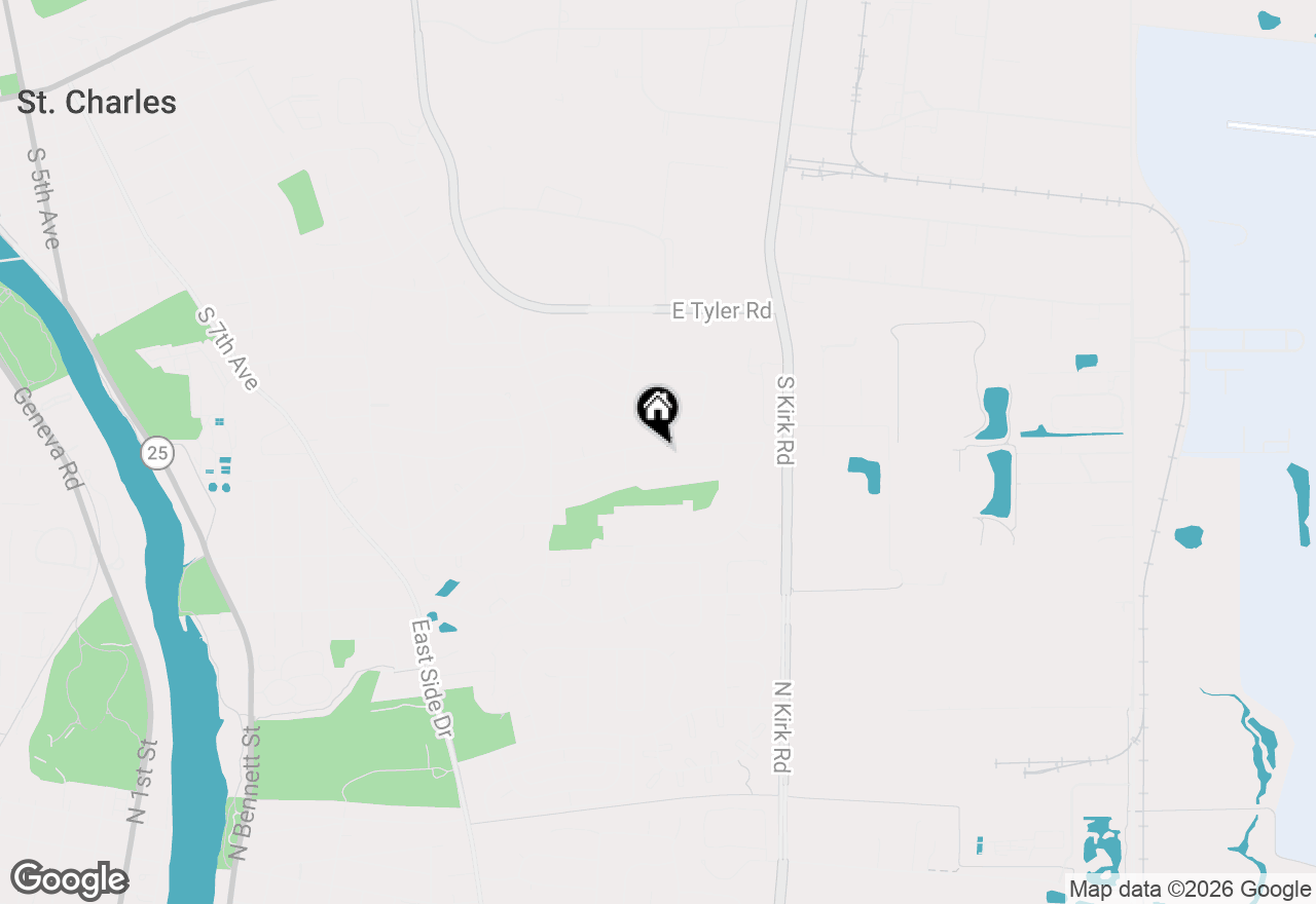 Map of 1809 Cambridge Drive, St. Charles, IL 60174