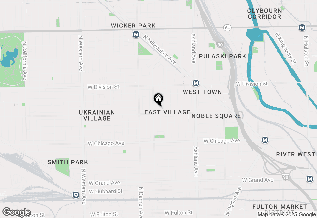 Map of 1018 N Honore Avenue #C, Chicago, IL 60622