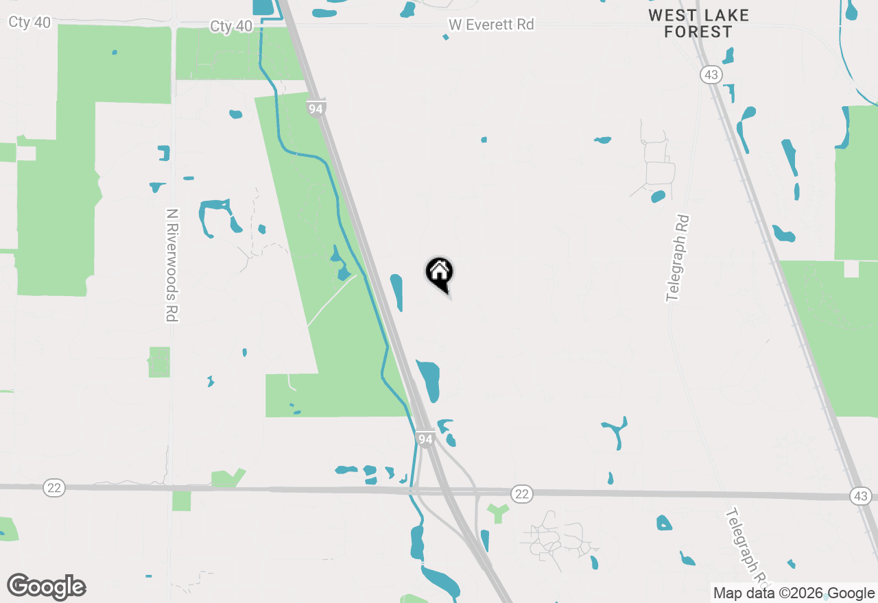 Map of 1711 Stoneleigh Court, Lake Forest, IL 60045