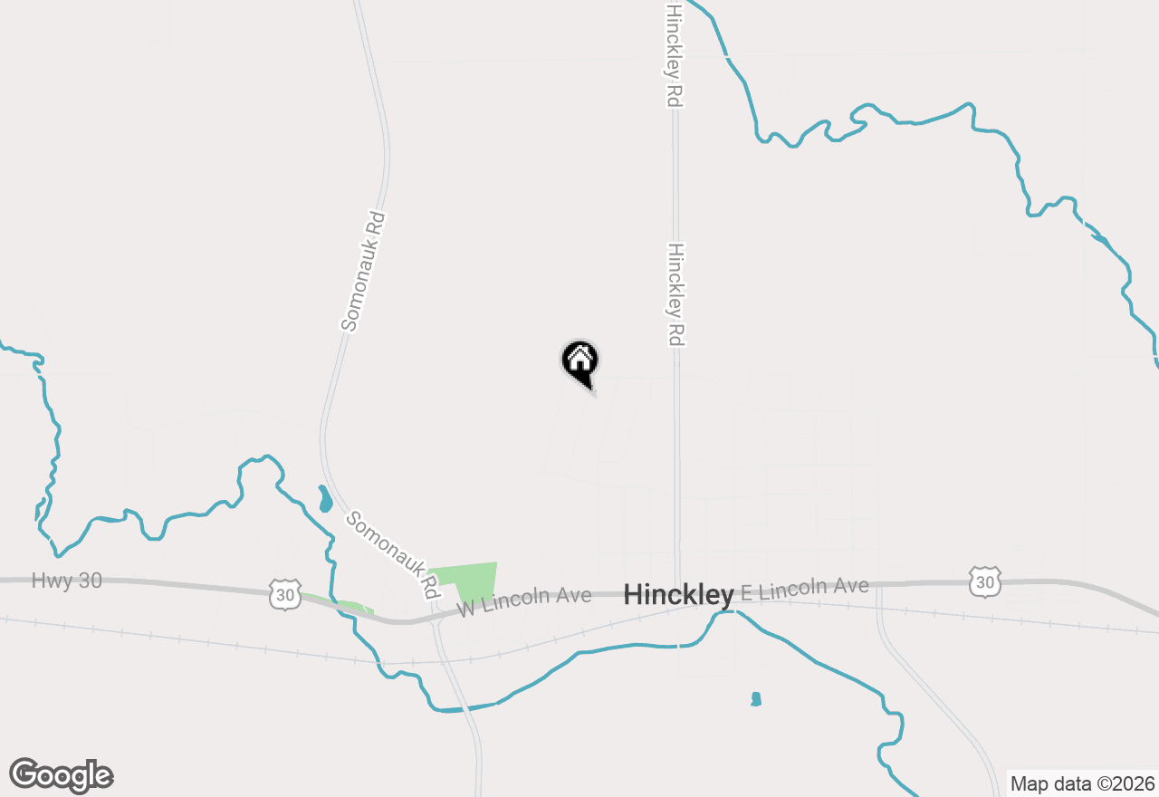 Map of 611 Prairie View Lane, Hinckley, IL 60520