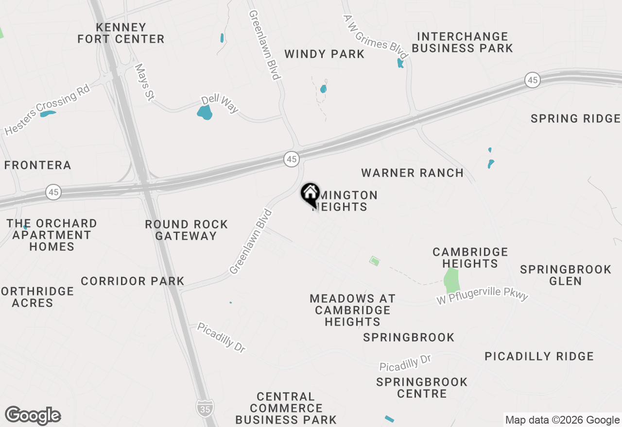 Map of 17506 Torneo Dr, Round Rock, TX 78664
