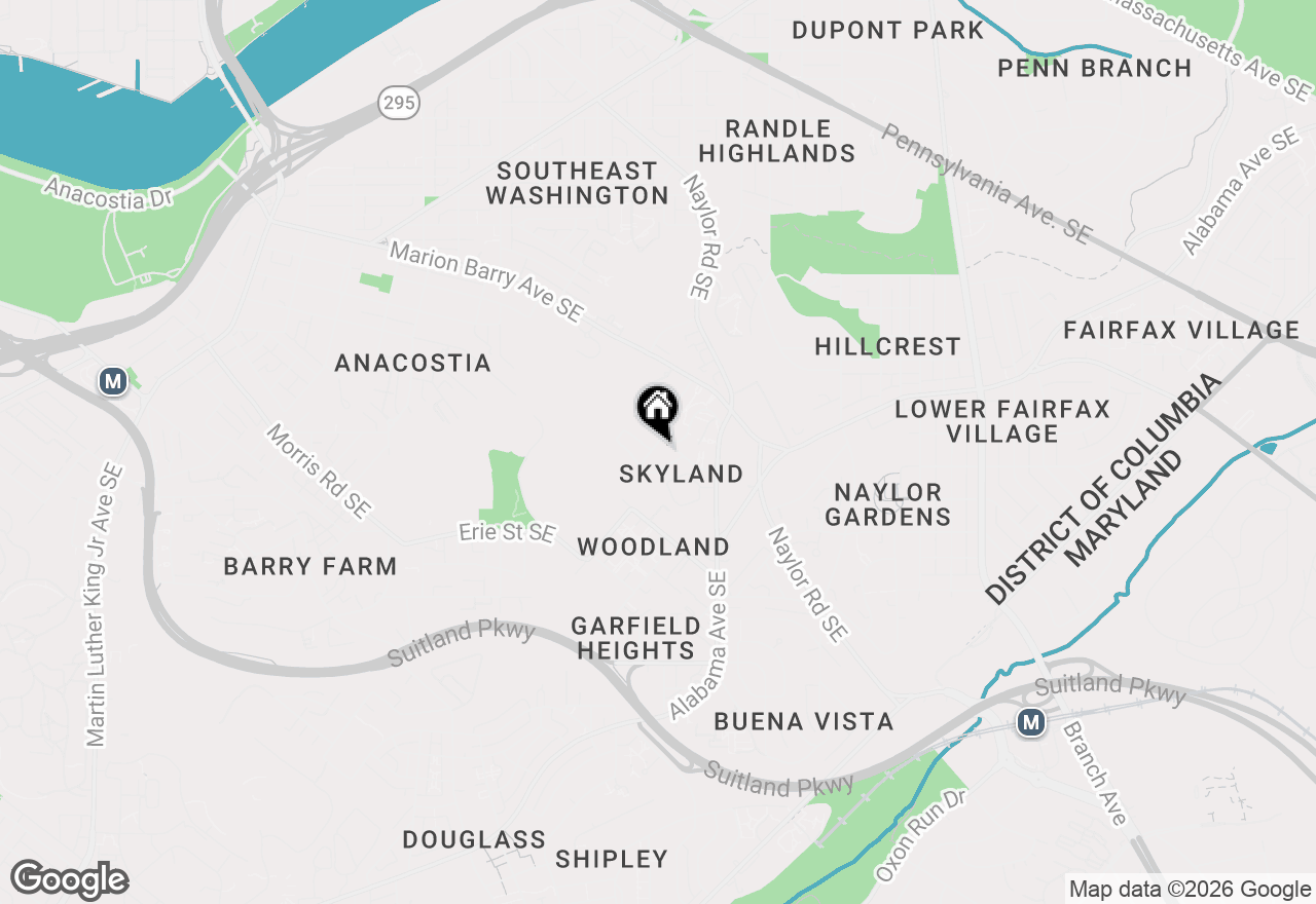 Map of 2402 24th Street Se, Washington, DC 20020